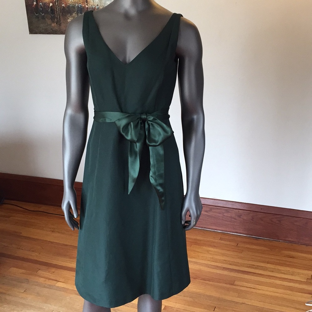 J Crew Green Cocktail Dress